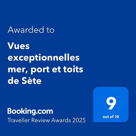 Vues Exceptionnelles Mer, Port Et Toits De Sete Luaran gambar