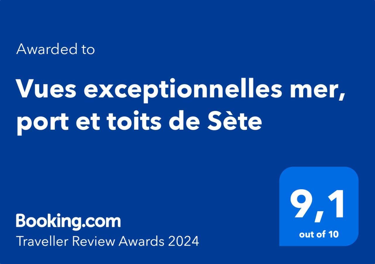 Vues Exceptionnelles Mer, Port Et Toits De Sete Luaran gambar